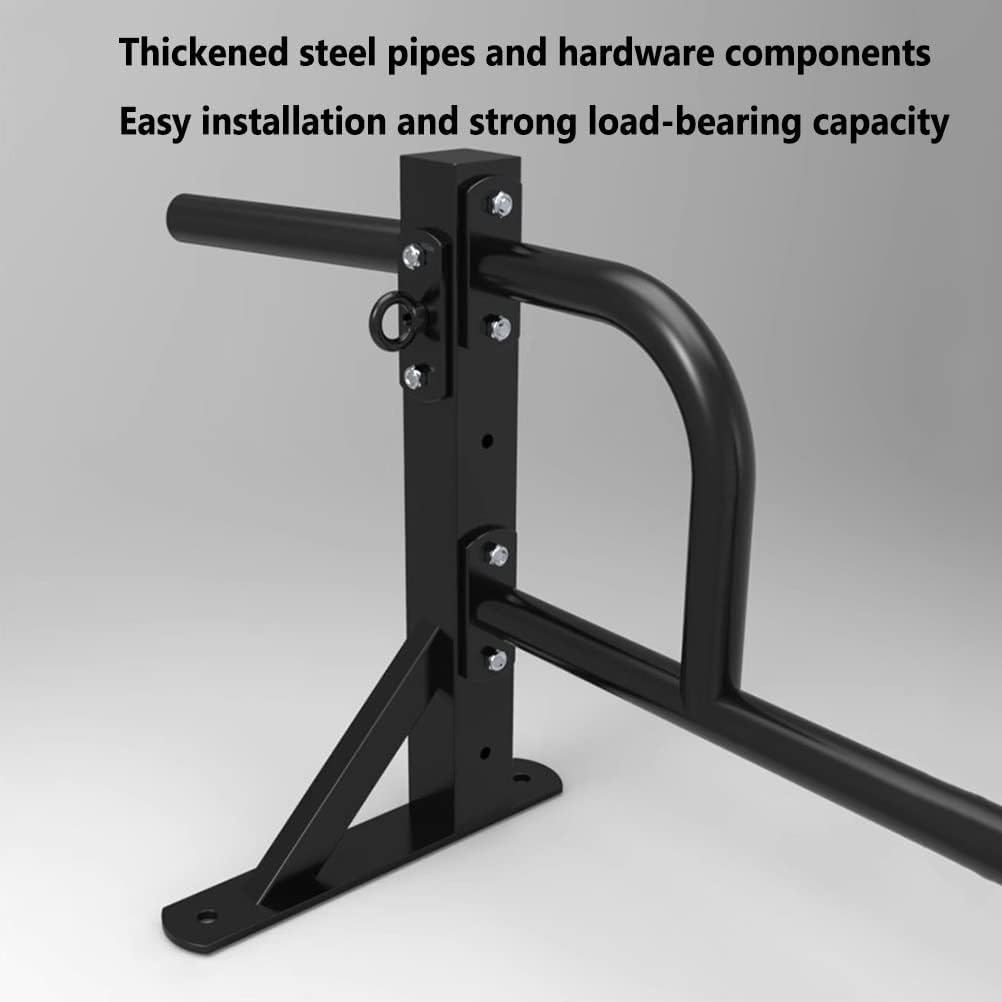 Heavy Wall Mounted Pull-up bar, Safe and Stable, Home Gym Steel Half Body Arm Strength Training Core Training Horizontal Bar