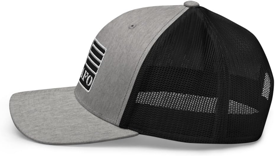 FAFO USA Flag Trucker Hat Curved Bill Mid Crown Adjustable Fuck Around and Find Out American Cap
