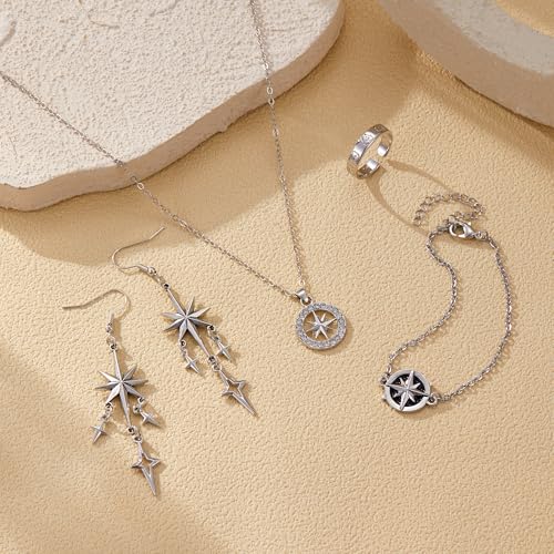 Stray Necklace Set SKZ Inspired Merch Bracelet Rings Stray Fans Earrings for Women Men2