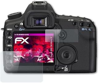 atFoliX Plastic Glass Protective Film compatible with Canon EOS 5D Mark II Glass Protector, 9H Hybrid-Glass FX Glass Screen Protector of plastic (Set of 1)