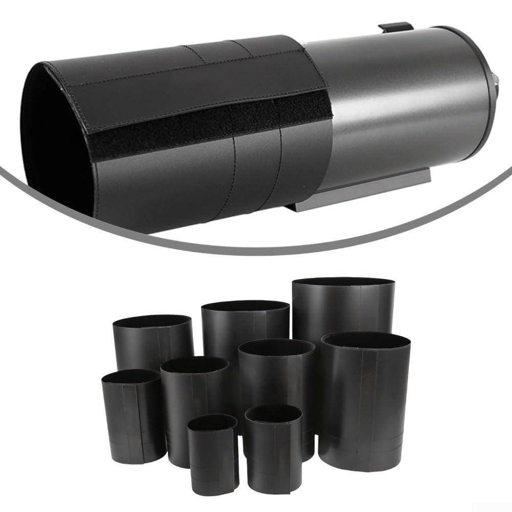 Astronomisches Teleskop-Tauschild mit Fleece-Innenfutter, flexibles PP-Material für 12,7 bis 35,6 cm Reflektoren, reduziert Blendung und Streulicht für Astrofotografie (20,3 cm)