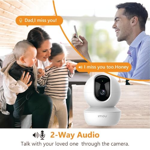 Imou Ranger S2 3MP WiFi Security Camera, Pan & Tilt for 360°, Human Detection, Smart Tracking, 2-Way Audio, Night Vision, Alexa Google Assistant,... - Image 3