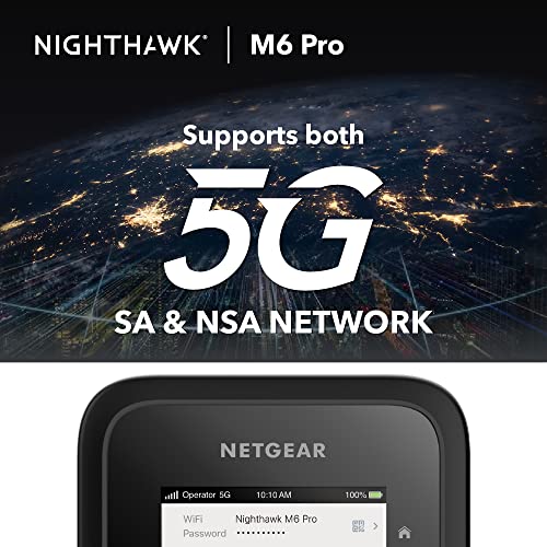 Compare NETGEAR Nighthawk M6 Pro Router 5G WiFi 6E (MR6450), Modem