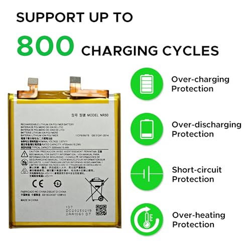 Image of GREEN FUSION New NR50 Li-ion Upgraded Battery Compatible with Motorola Edge X30 XT2201, Includes Toolkit