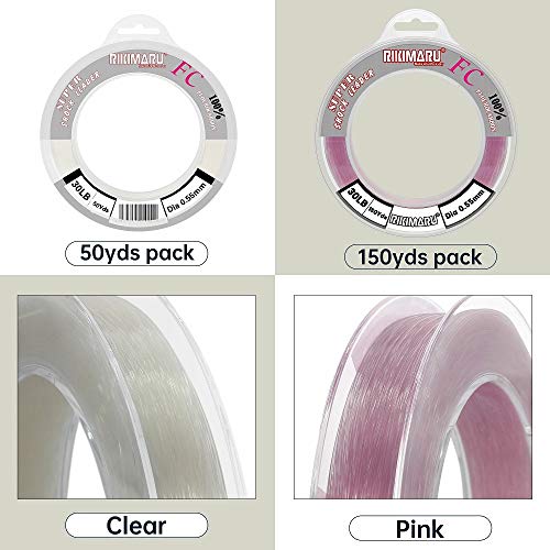 Bas de ligne fluorocarbone RIKIMARU transparent 45.7m solide - 2