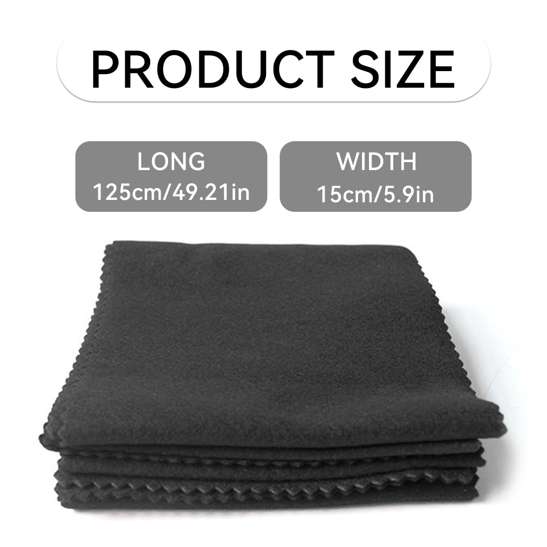 Staubschutz Für Klaviertastatur Reinigungstuch Anti-Dust Klavier Abdeckung Tuch Für 88 Tasten Klavier Elektronische Tastatur Gegen Staub (125 X 15 Cm Schwarz)