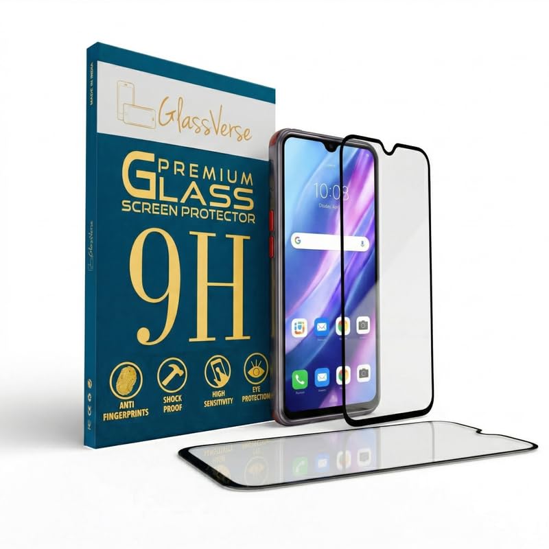 Image of GlassVerse 9H Gorilla Tempered Glass for Samsung Galaxy F41 | HD Clarity Screen Protector, Ultra Strong 9H Protection, Edge to Edge, Case Friendly, Hassle-less Installation Kit Included. (Pack of 2)
