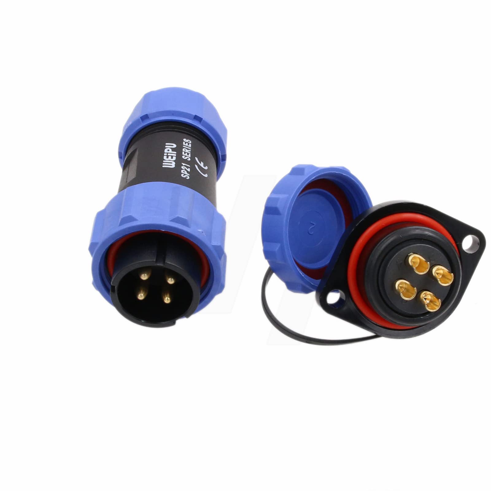 HangTon SP21 Luftfahrtstecker 2-polig - Wasserdichter Stecker 30A 12/24V IP68