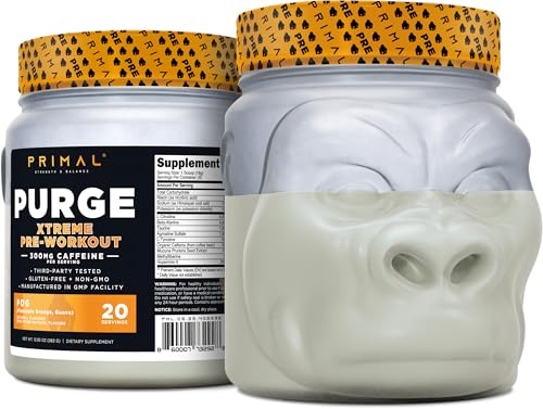 Image of Primal Purge Xtreme Pre-Workout (Pineapple Orange Guava Flavor) (20 Servings) - Gluten-Free + Non-GMO