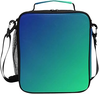 Dark Blue Green Insulated Lunch Bags Cooler Tote Handbag Bag Lunch Box for Kids Girls Boys