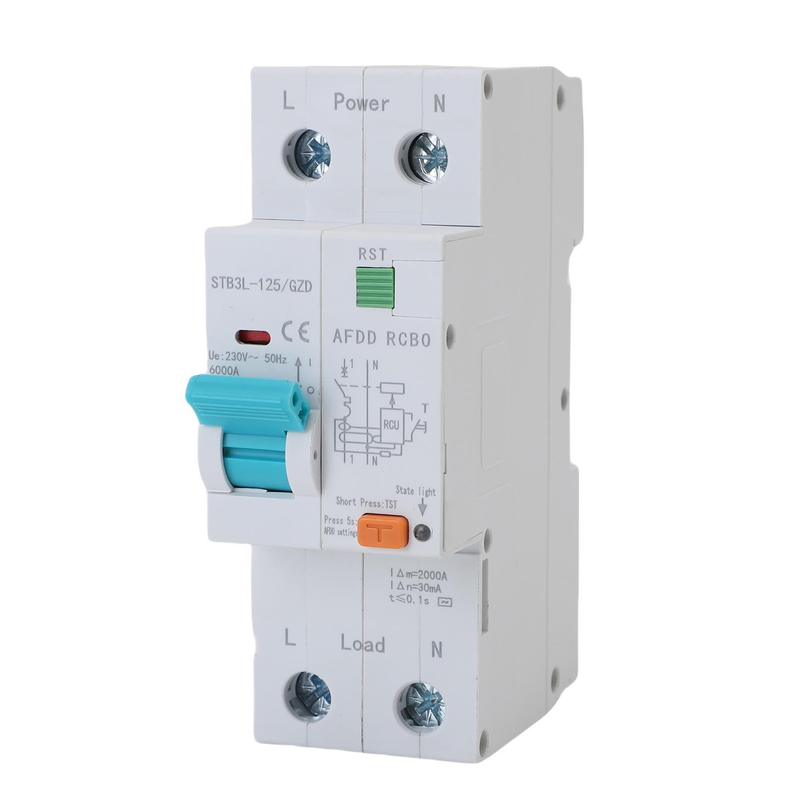 VBESTLIFE Interruptor de Circuito por Eléctrico 1P+N AFDD RCBO 30mA Tipo