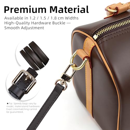 Image of DGAZ Vachetta Leather Adjustable Crossbody Strap for Speedy Bag with Gift Box, Handmade Shoulder Strap