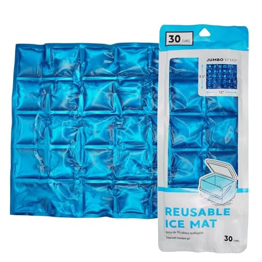 Jacent Flexible Reusable Ice Mat, 30 Cube - Jumbo 12 x 9.5 Inch, 1 Pack