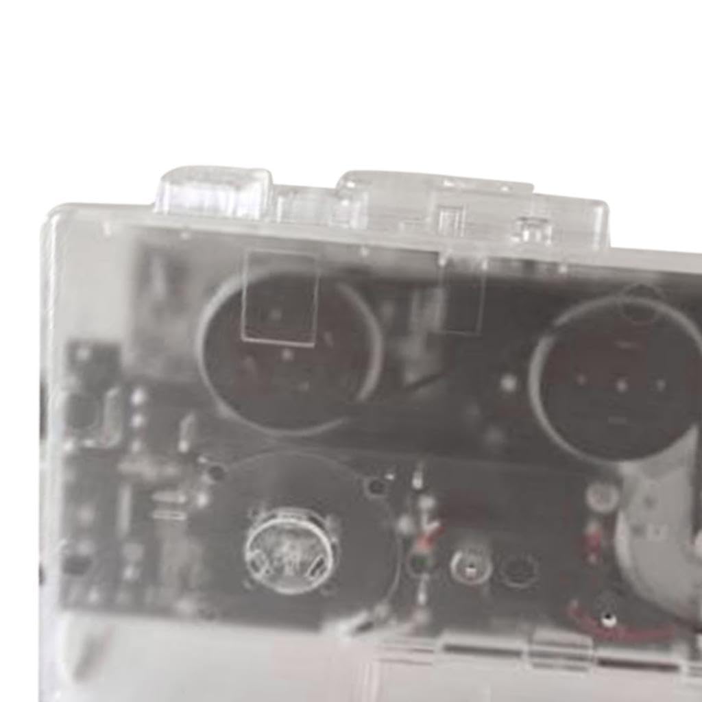 Cassette Music Player Transparent Case FM Compact Walk-Man for Music