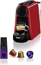 Nespresso Essenza Mini EN85.R, DeLonghi Coffee Machine, Ruby Red