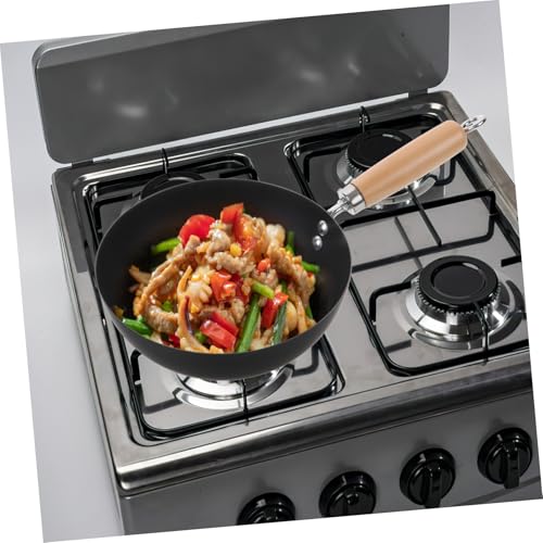 Wok tradicional pequeño Alipis antiadherente compatible cocina miniatura 4