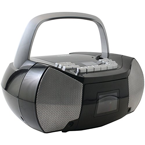 Naxa Electronics Npb-268 Portable Cd/Cassette Boombox (Silver/Black) #TOP2
