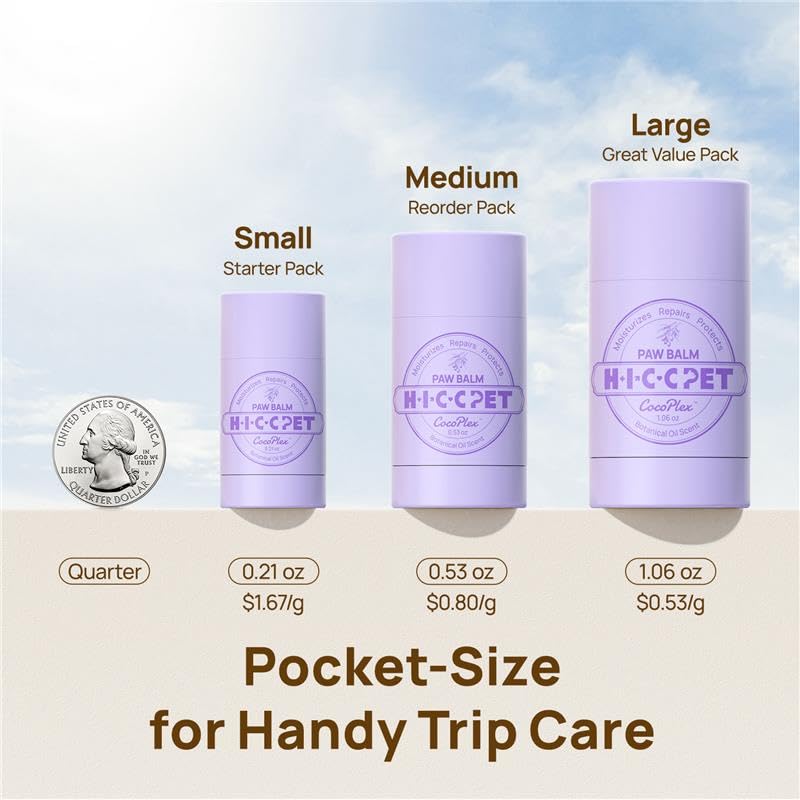 HICC PET Dog Paw Balm 0.21 oz Travel Pack for Dogs & Cats, All-Natural Paw Balm Dogs Lick Safe, Moisturizing and Healing Dry Cracked Paws, Improves Rough Paws Relieves Odor, Horse Hoof, Joint Care - image 7