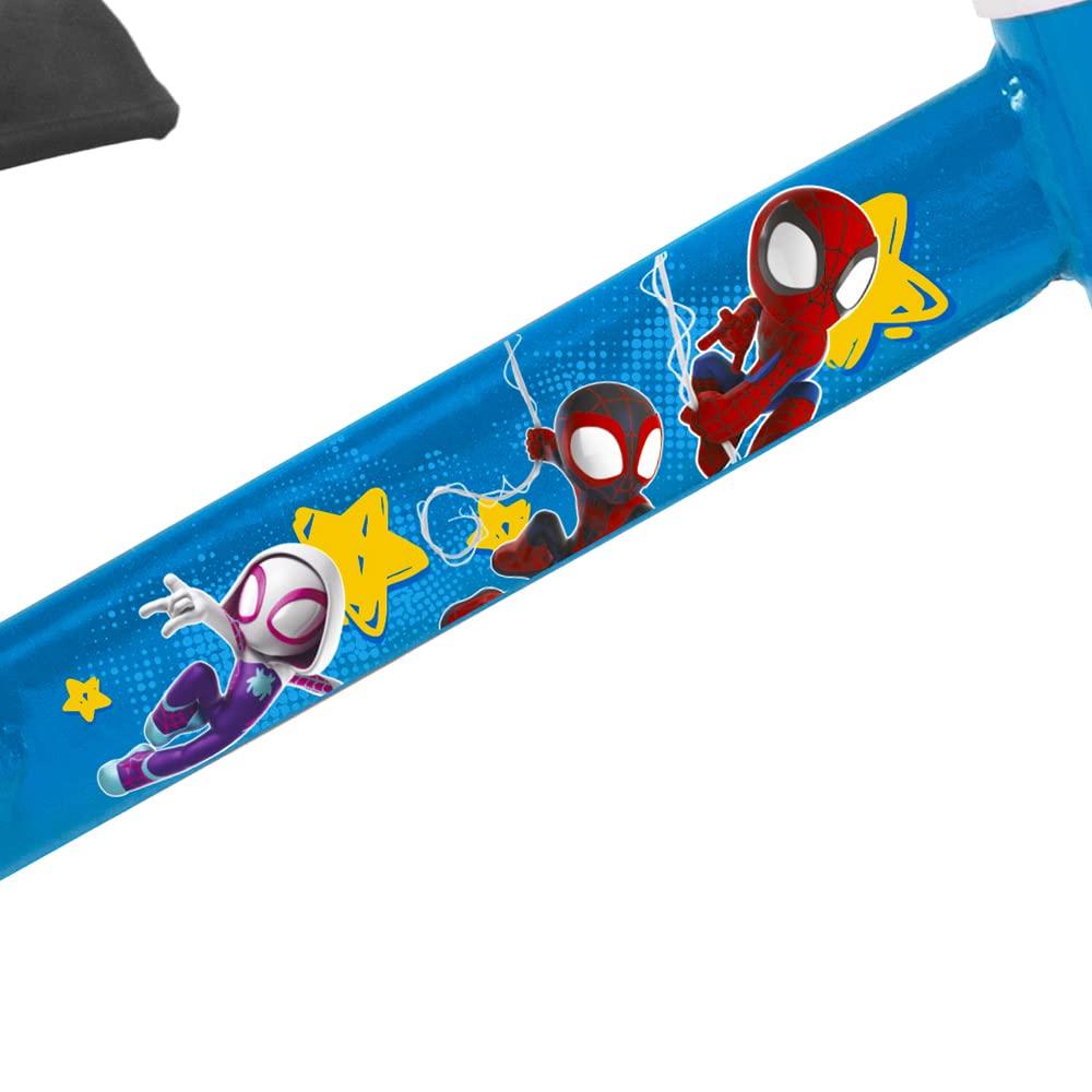 Marvel bicicletta senza pedali Spidey. Bici pedagogica Uomo Ragno. Bici senza pedali piccolo Spiderman. Misura unica. Indicata per bambini di 2-3 anni. Portata max 20kg. Licenza ufficiale Marvel. Blu