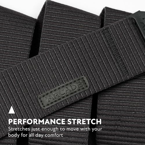 Image of Arcade Experience Unisex Belt, Heavy Duty Elastic Webbing, Non-Metal Travel Friendly Buckle