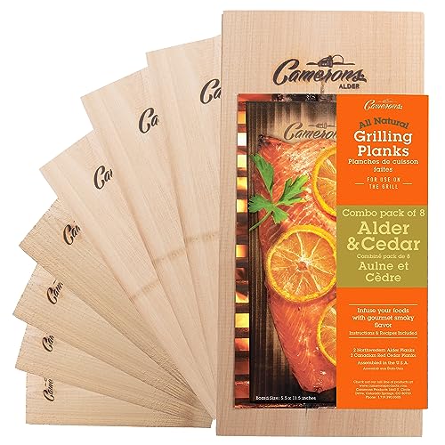 Camerons Natural Cedar & Alder Grilling Planks, 5.5x11.5" Bo...