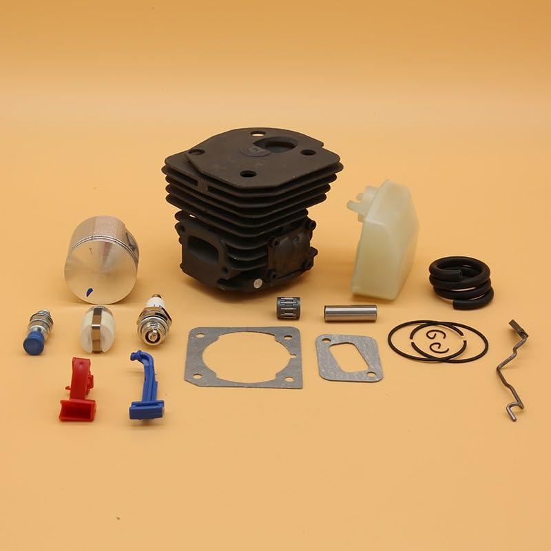 Części do kosiarki 45mm tłok cylindra filtr powietrza świeca zapłonowa paliwa zestaw linii dla HUSQVARNA 340 345 350 353 ogród części zamienne do pił łańcuchowych