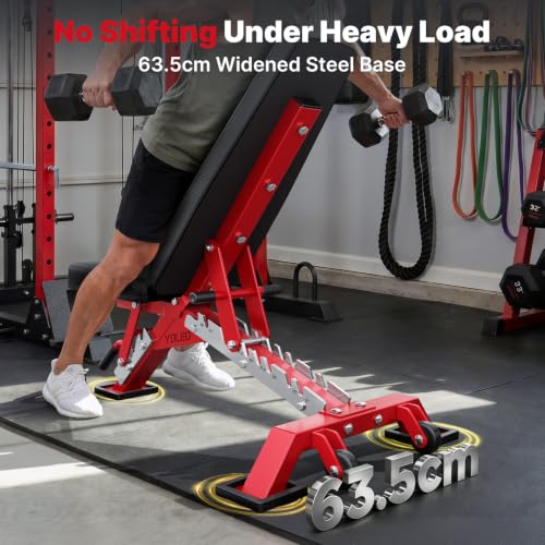 Image of YOLEO Commercial Adjustable Weight Bench 2315LB ASTM Certified - 80% Pre-Assembled Heavy Duty Workout Bench for Home Gym