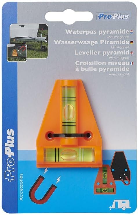 Proplus 341215 Poziomica, Pomarańczowy, 5,6 x 4,3 x 1,9 cm