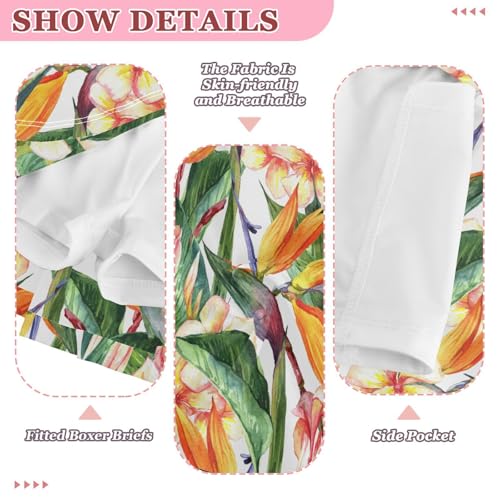 Aflyko Tropical Girls' Skorts 2-in-1 Tennis Skirts with Built-in Shorts, 3-4T4