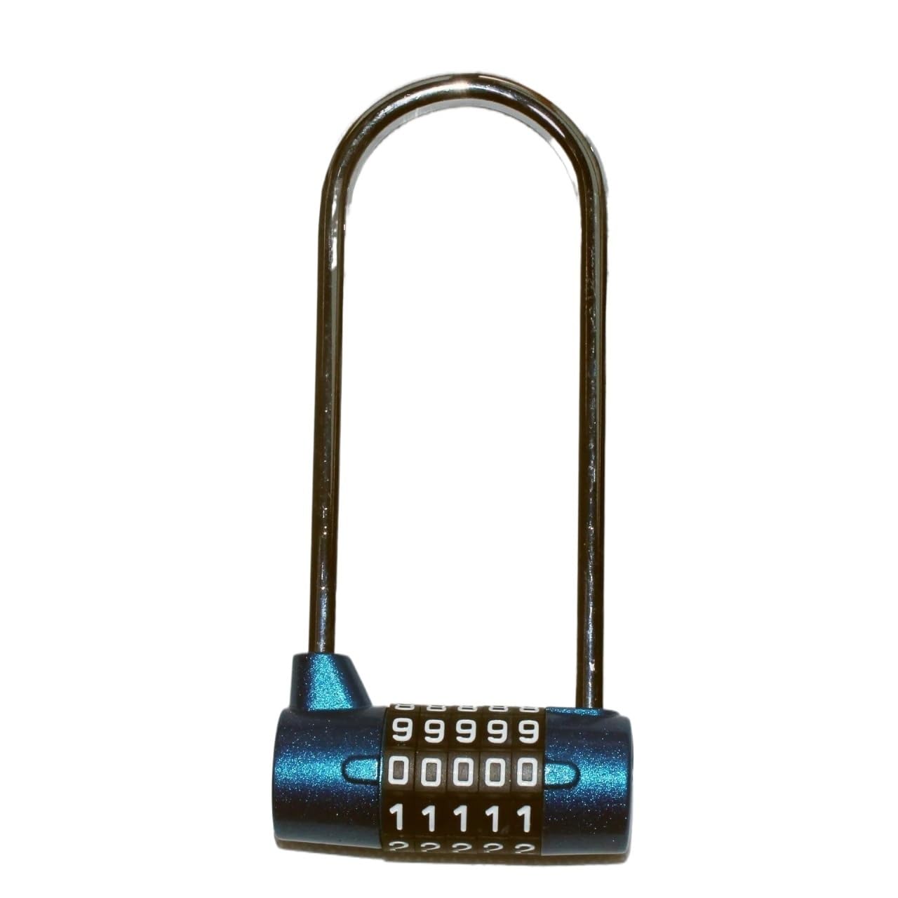 Bghyjkol Blue Padlock 5 Digit Combination Padlock