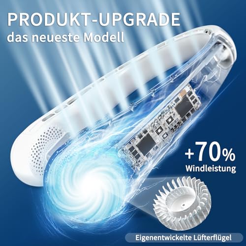 Image of FrSara Neck Fan, Portable Quiet Neck Fan with 4000 mAh Battery