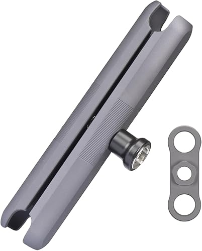 FANAUE Brazo antirrobo de doble enchufe compatible con soportes RAM, cabeza de bola de tamaño B y soporte de teléfono de motocicleta para bicicleta,