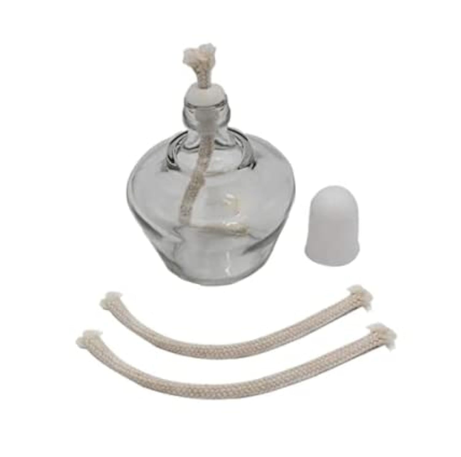 Heavy Duty Borosilicate Alcohol Lamp 250ml Capacity Used in Heating, Sterilization, and Combustion For Labware Biology Chemistry Laboratory