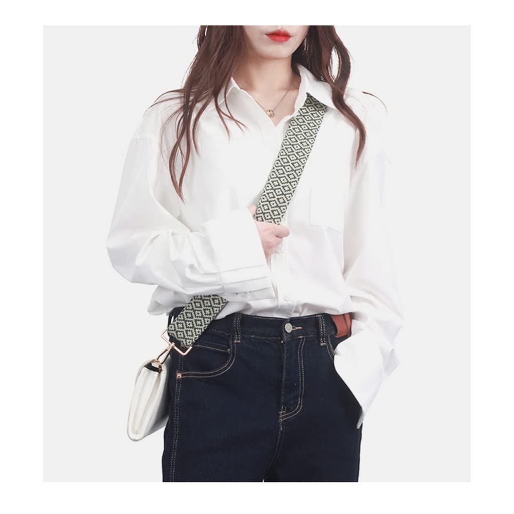 Ersatz-Geldbörsenriemen, bestickter breiter Schultergurt, Canvas-Crossbody-Taschen-Zubehör, verstellbares gedrucktes Design für bequemes Tragen
