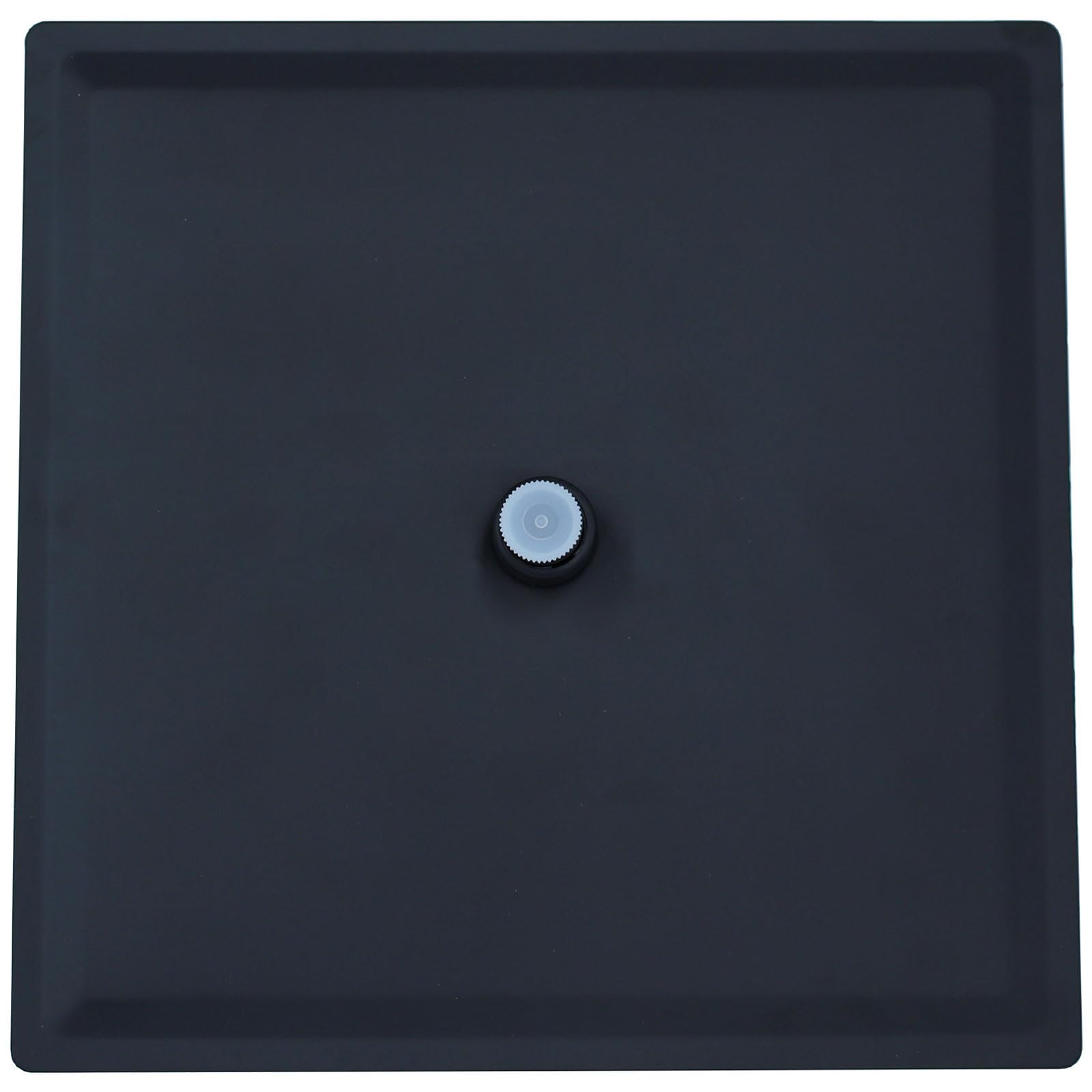 REAXOAL Square Rain Shower G1/2 Adjustable Angle High Pressure Shower Head Bathroom Shower Head Polished Black Bathtub Rain Shower Head Replacement 30 * 30cm