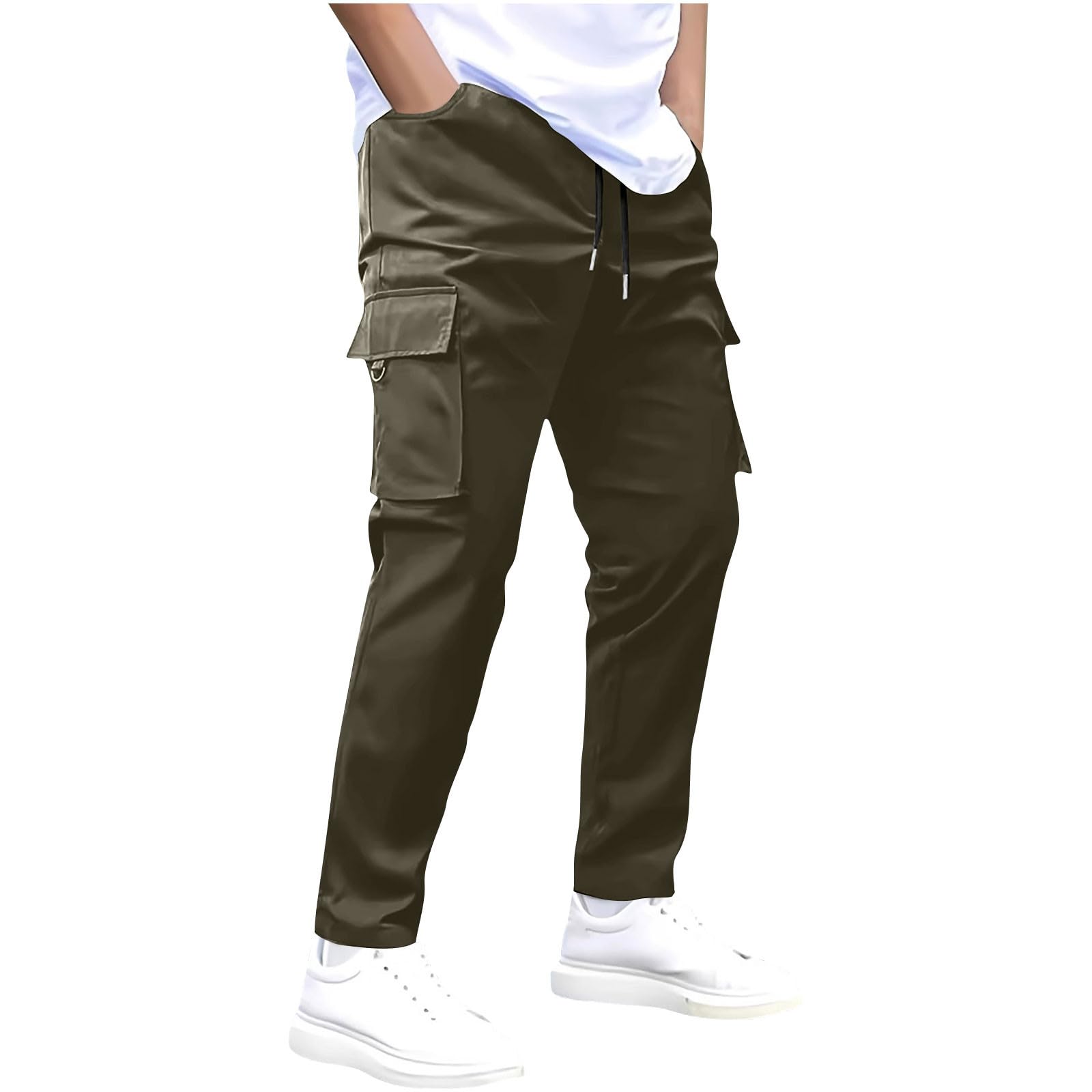 Mens Straight Leg Long Leg Loose Fit Pants for Mens Work Cargo Stretch Summer Fall Pants 2026