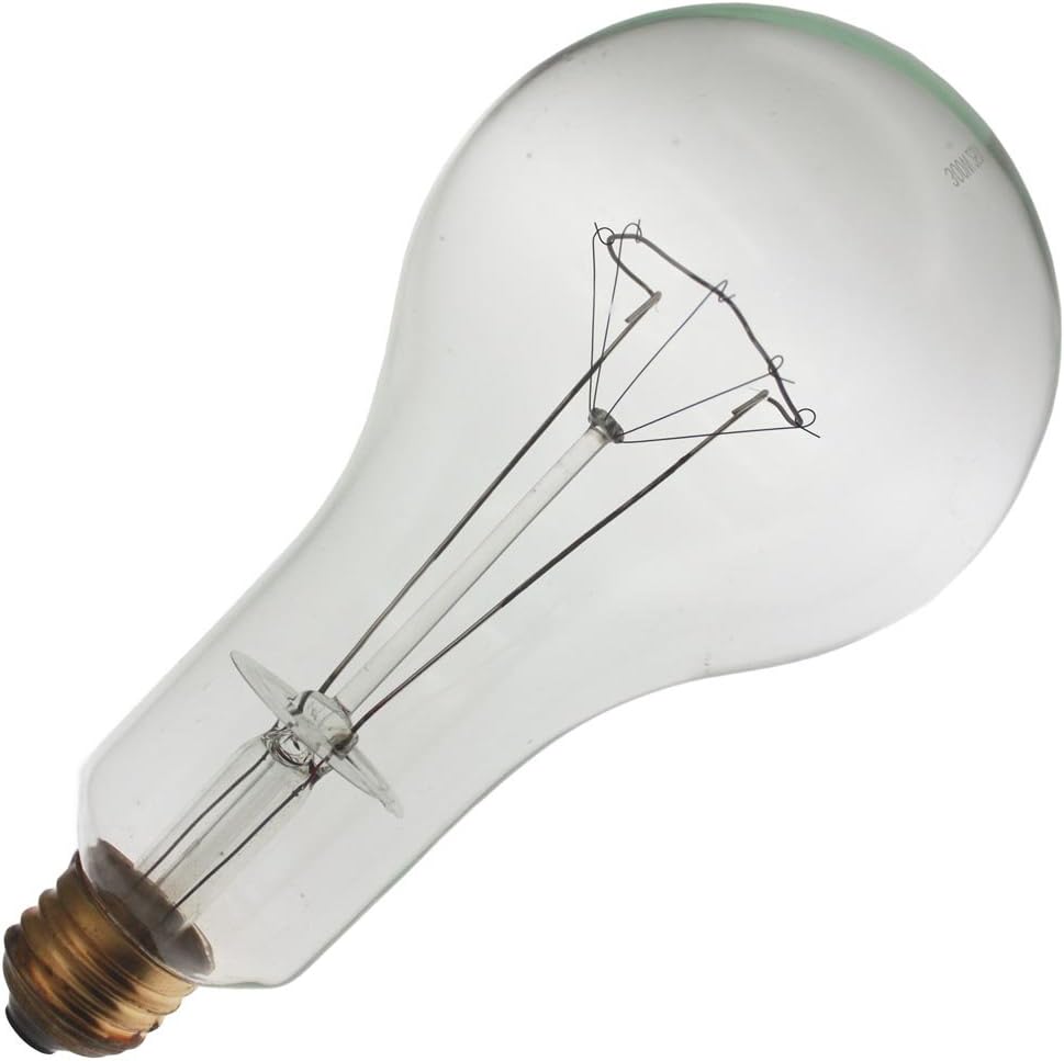 300PS30/CL 250V, 300 Watt, PS30, Medium Screw (E26) Base Light Bulb (4 Bulbs)