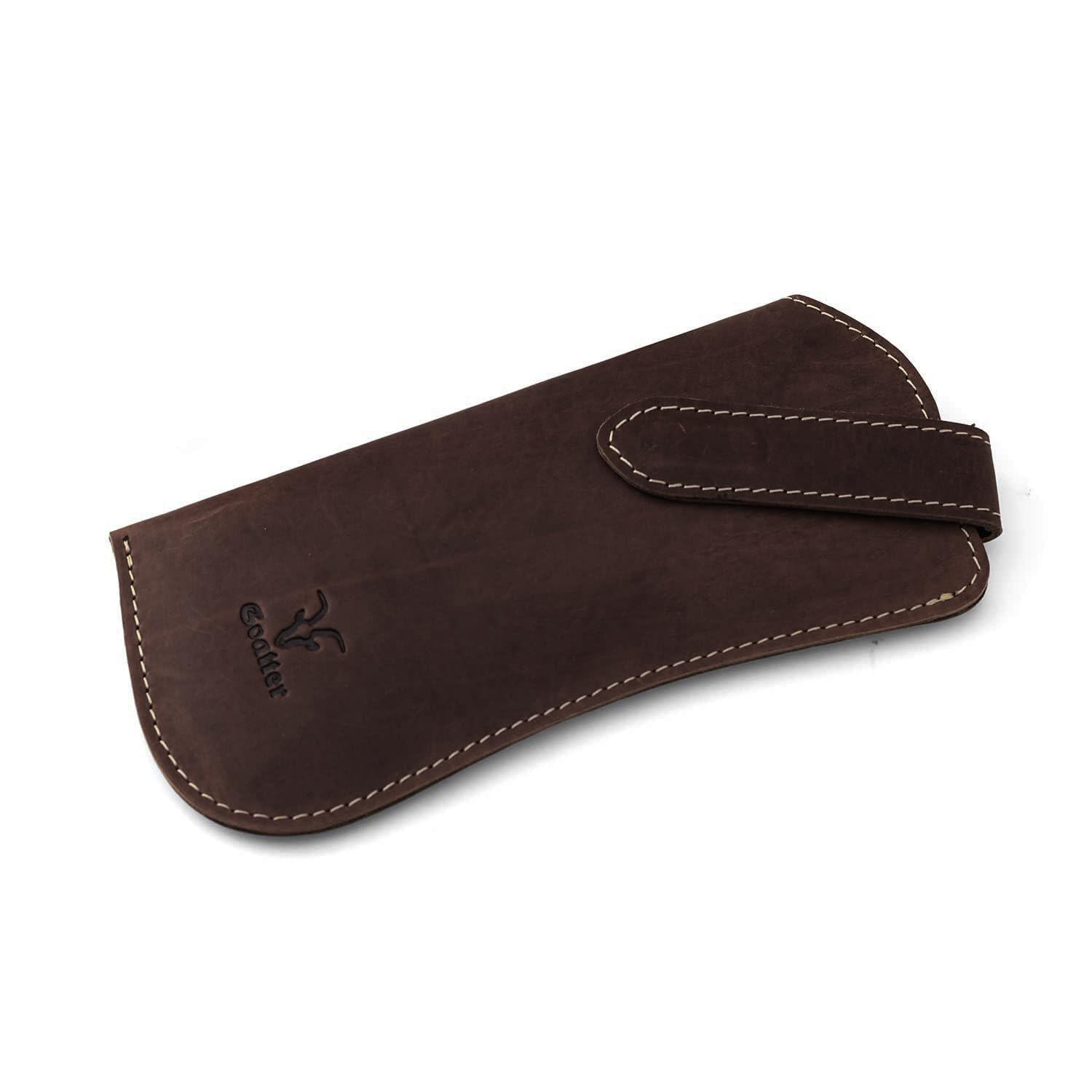 GoatterLeather Material Spectacles And Sunglass Case,