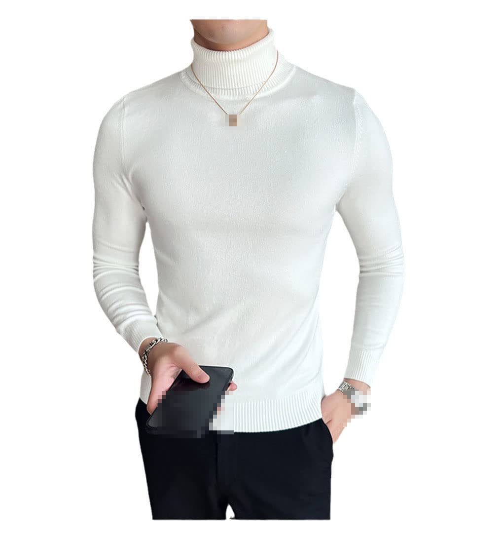 Hamthuit Uomini Inverno Slim Fit Dolcevita Maglione Uomo Caldo Maglia Pullover Maglione Casual Bottoming Pullover