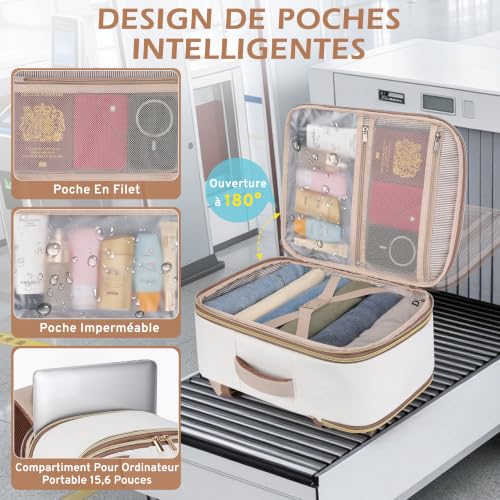 ETRONIK Sac à Dos Voyage Cabine Avion, Sac De Voyage Extensible 24L-30L – Image 4