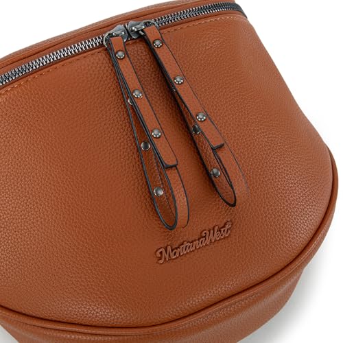 Image of Montana West Crossbody Bag for Women, Large Bum Bag Purse Soft Vegan Leather Travel Fanny Pack with Coin Purse