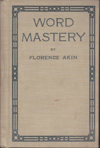 Word Mastery B000VS6VIQ Book Cover