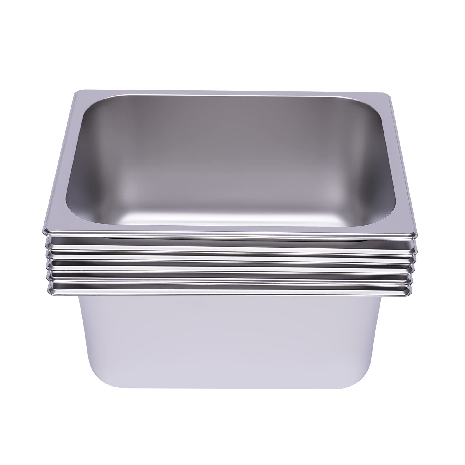 1/2 contenitore per gastronorm, in acciaio inox, profondità 150 mm, 33 x 26 x 15 cm, per la casa degli hotel