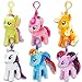 Ty My Little Pony Plush Beanie Babies Set -- Collection of 6 My Little Pony 4 Inch Plush Toys with Clip