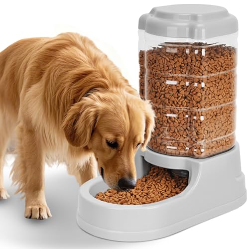 Kenond 9.5L Gravity Large Dog Feeder Automatic Dog Food Dispenser Suitable for Indoor/Outdoor