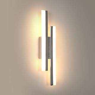 Riserva LED Wandleuchte Innen 16W, 3000K Warmweiß, Chrom, 40cm