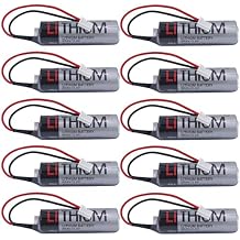 10-Pack ER6VLY ER6V/3.6V 2400mAh Battery for Fuji NXT2 Head Battery H1021H ER6VLY NXT H12.V12.H24 with Working Head with White Plug