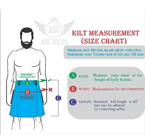 Men's Heavy Cotton Jeans Utility Kilt Black Cotton Kilt for Men Multiple Utility Wedding Kilts2