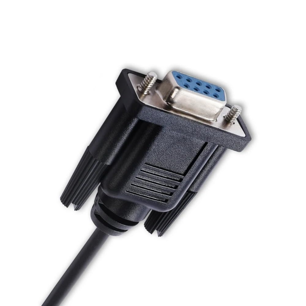 Youtang USB to DB9 Radio Programming Cable showing both USB and DB9 connectors