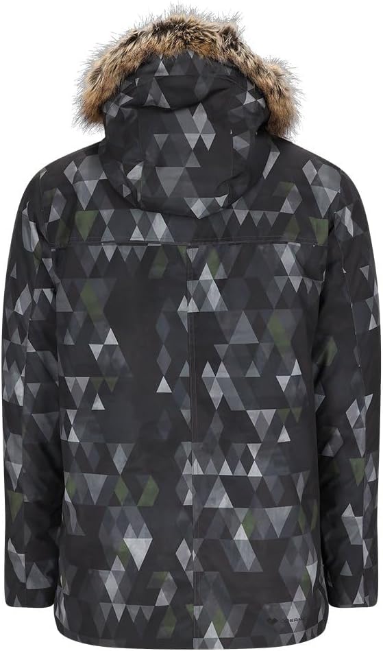 Obermeyer Ridgeline Insulated Ski Jacket with Faux Fur (Men's), Out of Bounds, XX-Large